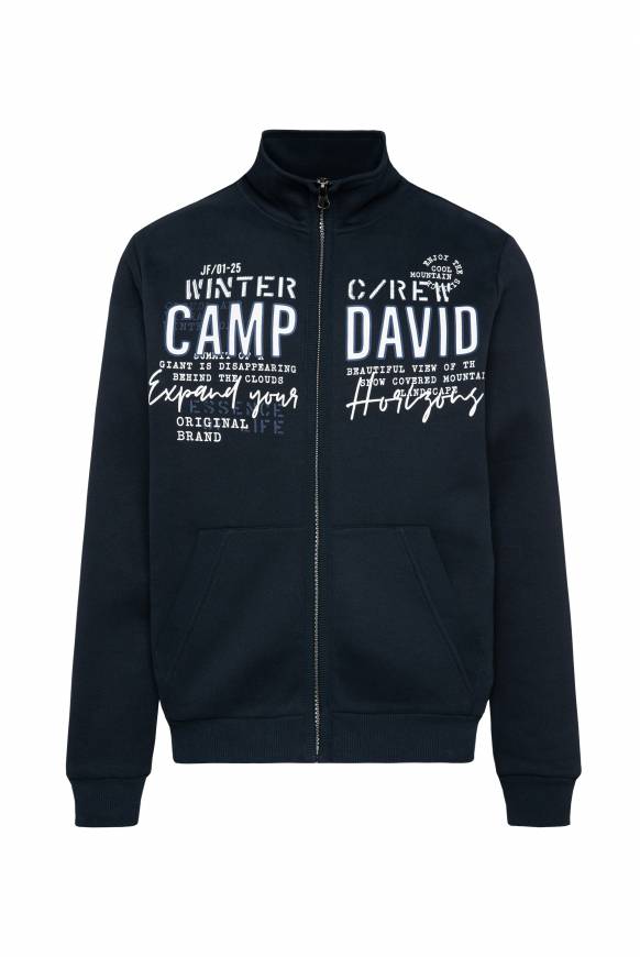 Soccx Sweatjacke mit Logo Artwork blue navy Cyber Monday