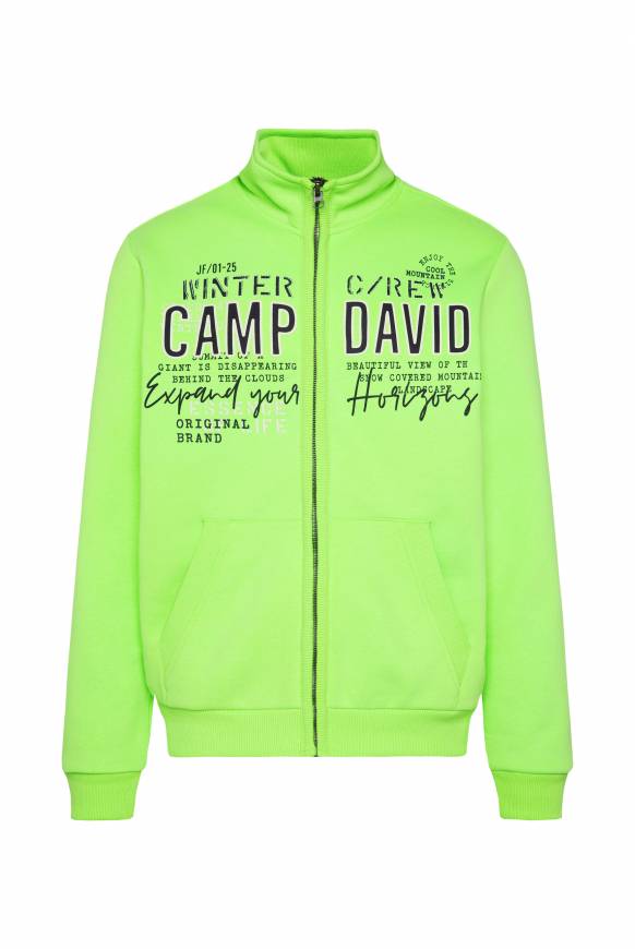 Soccx Sweatjacke mit Logo Artwork neon green Weihnachtsangebot