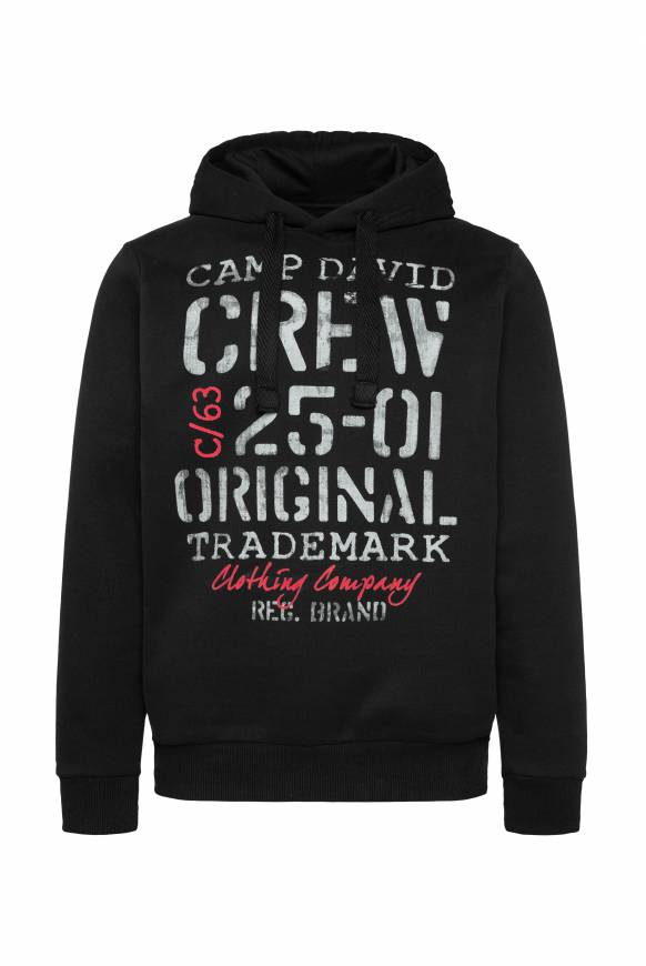 Soccx Kapuzensweatshirt mit Used Print black Osterangebot