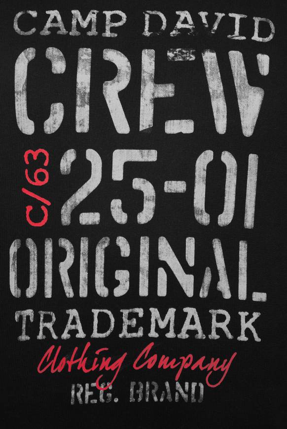 Soccx Kapuzensweatshirt mit Used Print black Osterangebot