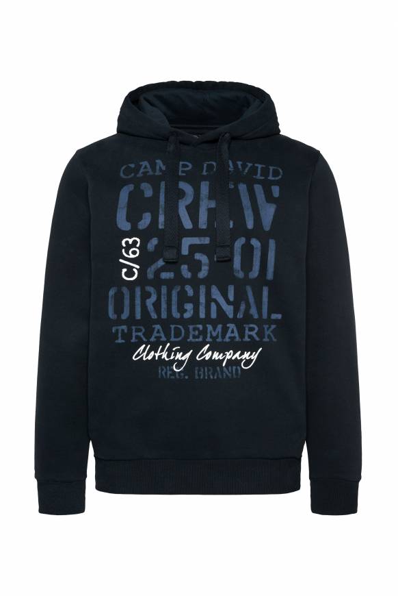 Soccx Kapuzensweatshirt mit Used Print blue navy Muttertagsangebot