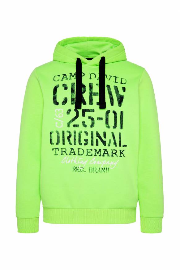 Soccx Kapuzensweatshirt mit Used Print neon green Vatertagsangebot