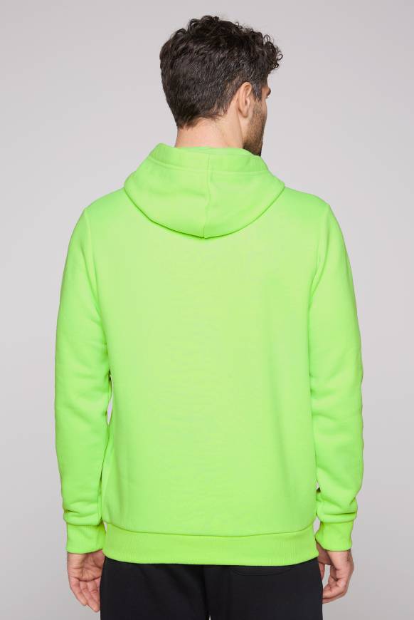 Soccx Kapuzensweatshirt mit Used Print neon green Vatertagsangebot