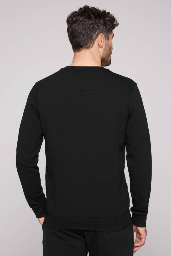 Soccx Sweatshirt mit rundem Label Print black Valentinstagsangebot