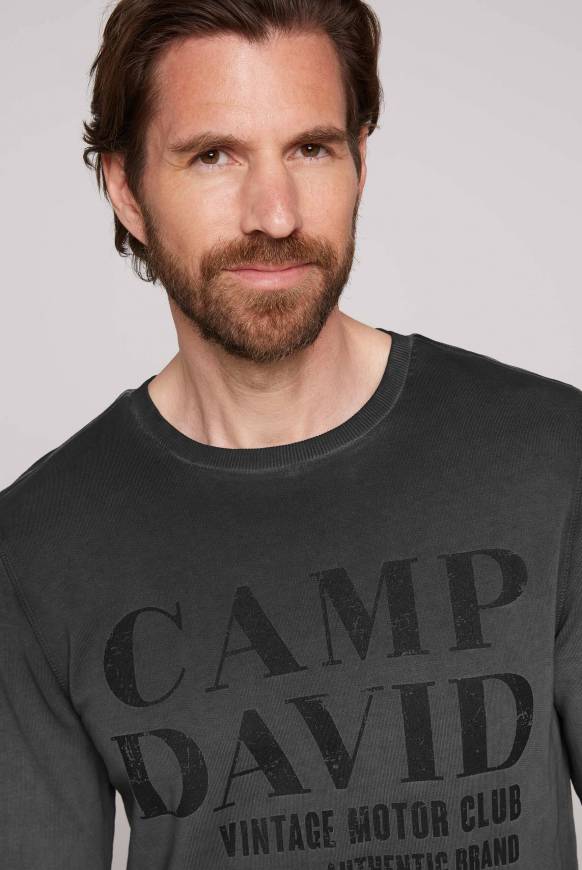 Soccx Sweatshirt mit Vintage Print black Große Rabatte