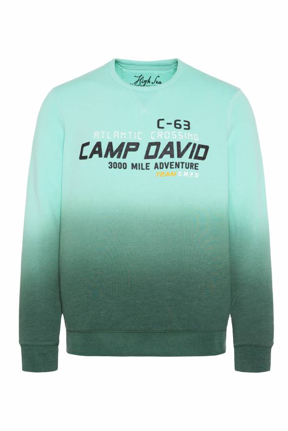 Soccx Sweatshirt Dip Dye mit Puff-Print flash aqua Saisonale Angebote