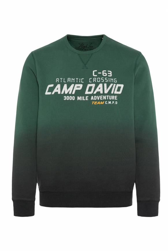 Soccx Sweatshirt Dip Dye mit Puff-Print dark green Räumungsverkauf