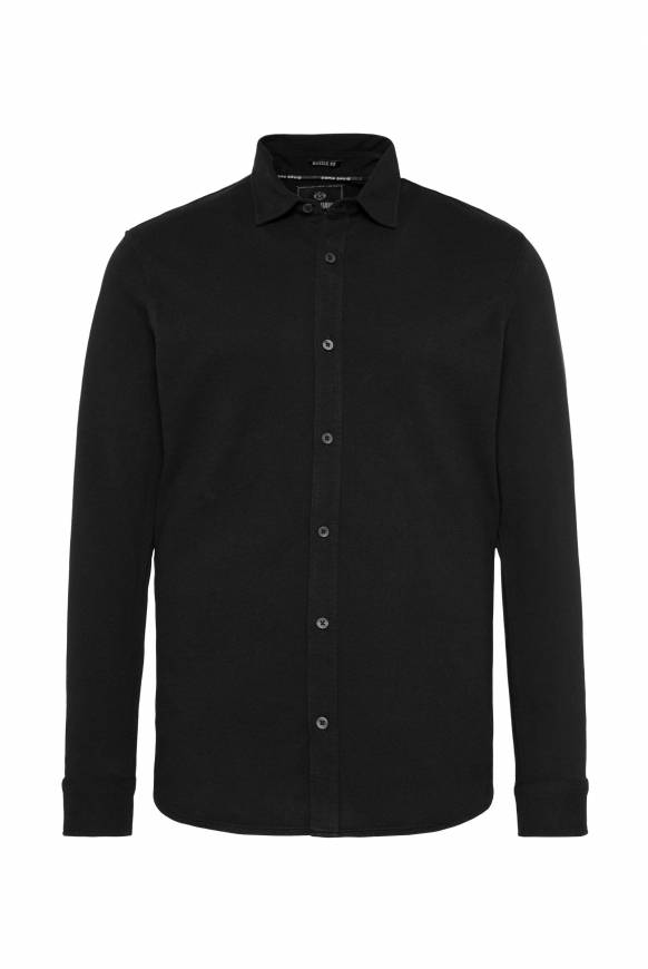 Soccx Oxford Langarmhemd black Letzte 3 Tage
