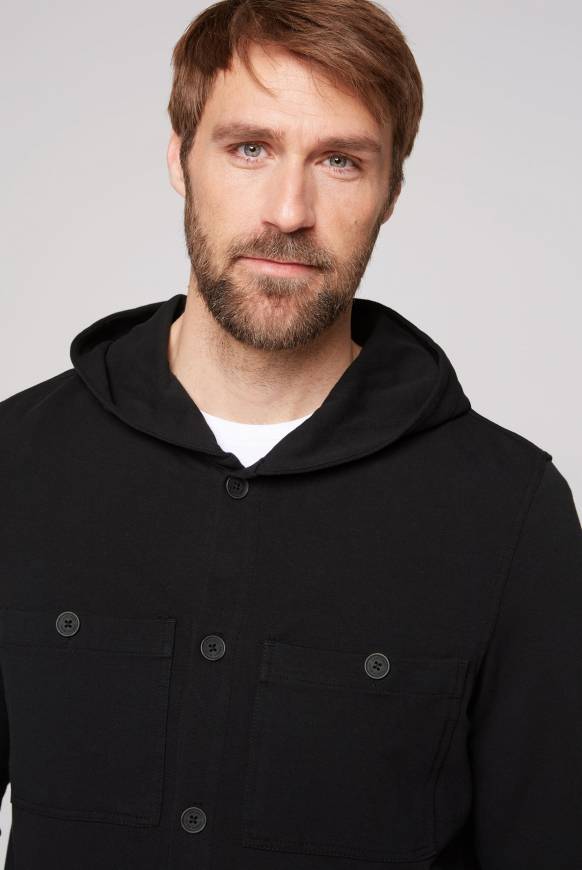 Soccx Overshirt mit Kapuze und Brusttaschen black Neueste Stile
