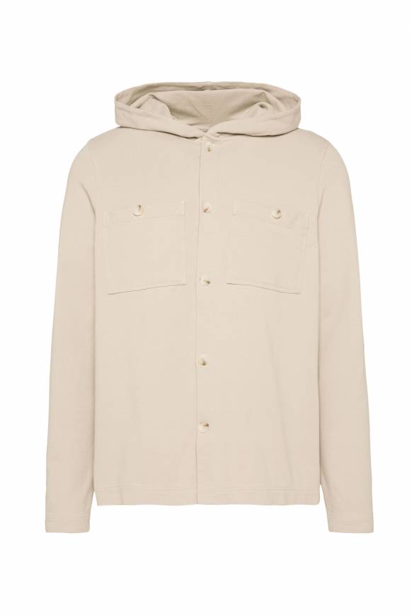 Soccx Overshirt mit Kapuze und Brusttaschen cappuccino Letzte 2 Tage