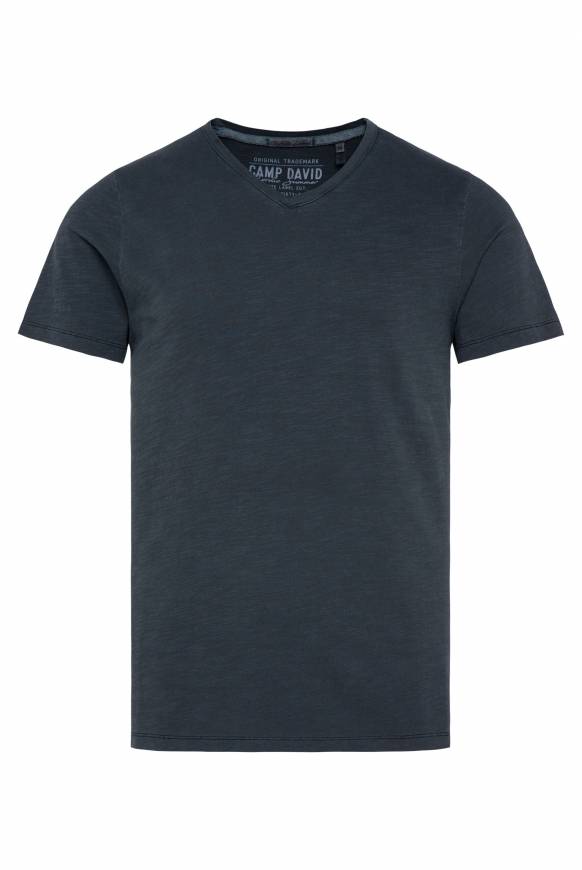 Soccx Basic T-Shirt mit V-Ausschnitt absolute blue Discount Store für neue Produkte