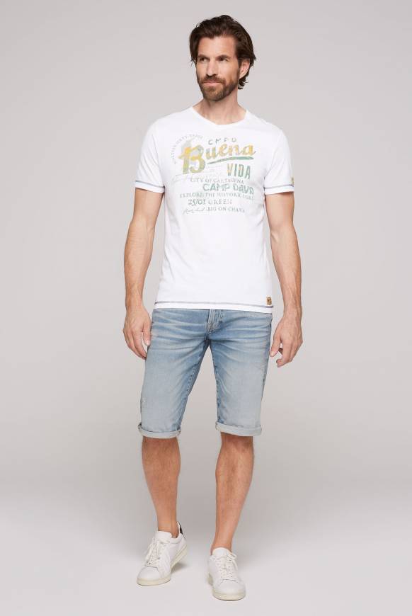Soccx V-Shirt mit Used-Optik opticwhite Speichern exportieren