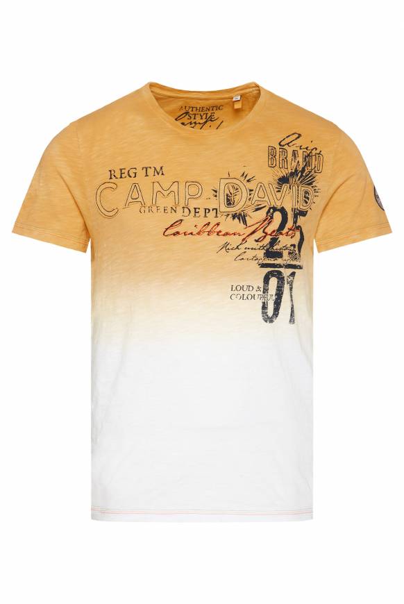 Soccx Dip Dye T-Shirt mit Artwork warm sun S 50% Rabatt für begrenzte Zeit