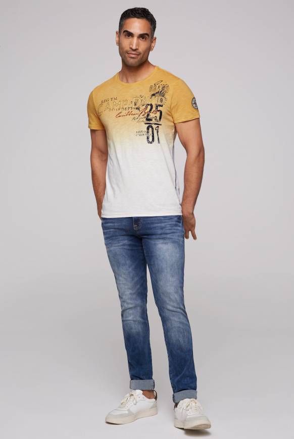 Soccx Dip Dye T-Shirt mit Artwork warm sun S 50% Rabatt für begrenzte Zeit