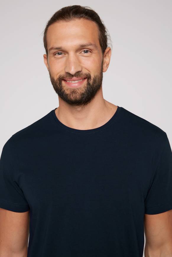 Soccx Basic T-Shirt mit Rundhalsausschnitt, Doppelpack blue navy / blue navy 2025