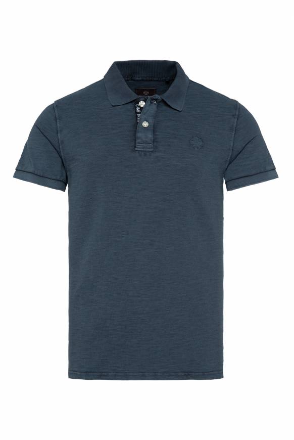 Soccx Kurzarmpolo aus Pikee mit Logostick blue navy S Meist gekauft
