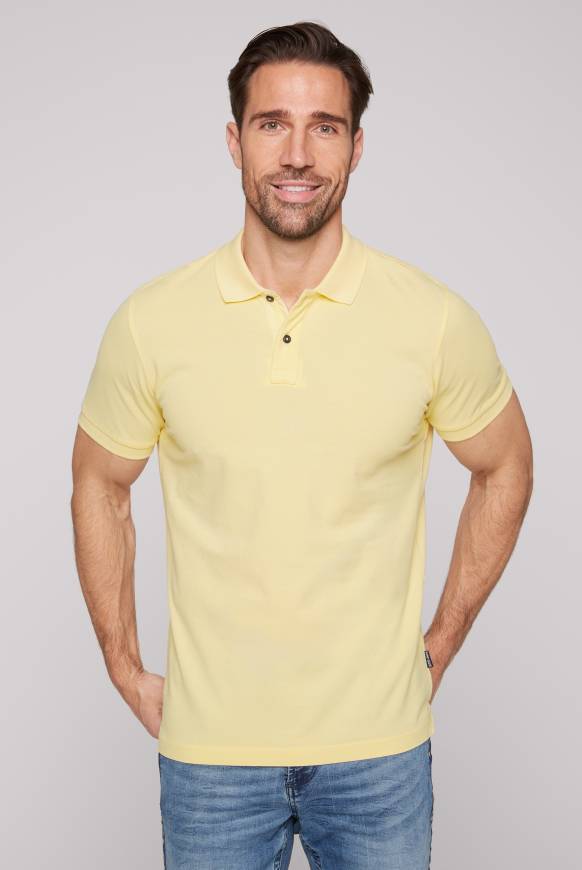 Soccx Basic Pikee-Polo mit Trikotkragen sun