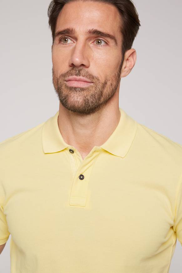 Soccx Basic Pikee-Polo mit Trikotkragen sun Exklusivangebot