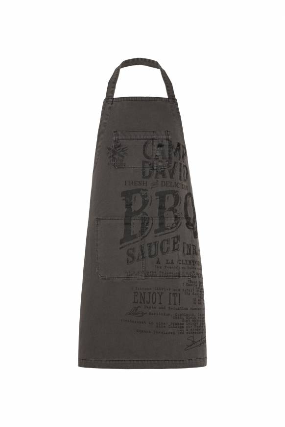 Soccx Grillschürze mit BBQ Print granite Nur für heute