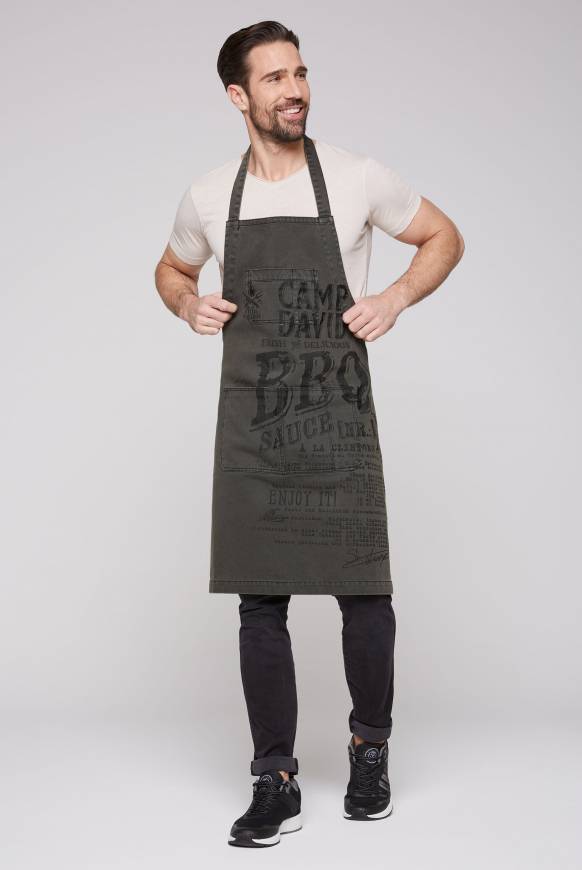 Soccx Grillschürze mit BBQ Print granite Nur für heute