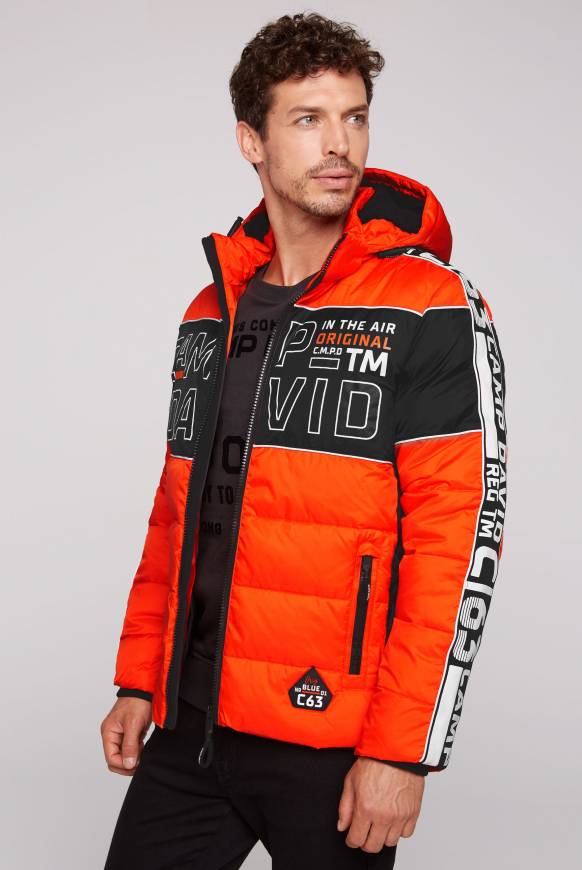 Soccx Winterjacke mit Colour-Blocking und Logo-Design signal orange 50% Rabatt für begrenzte Zeit
