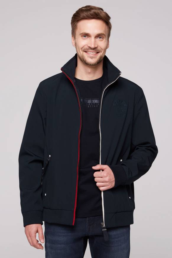 Soccx Softshelljacke im Blouson-Stil mit Artworks blue navy Kostenloser Versand