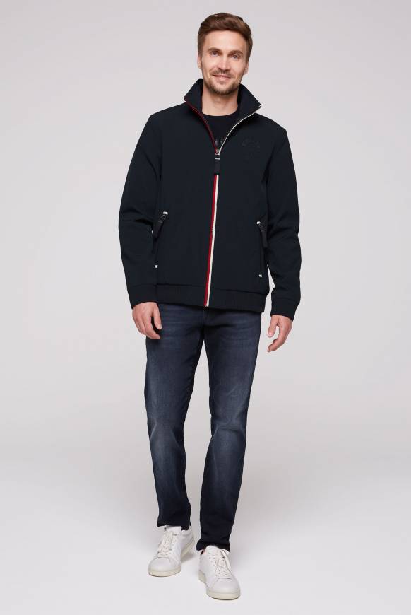 Soccx Softshelljacke im Blouson-Stil mit Artworks blue navy Kostenloser Versand