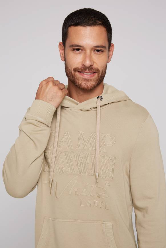 Soccx Hoodie mit tonigem Logo Artwork tan Riesige Ersparnisse