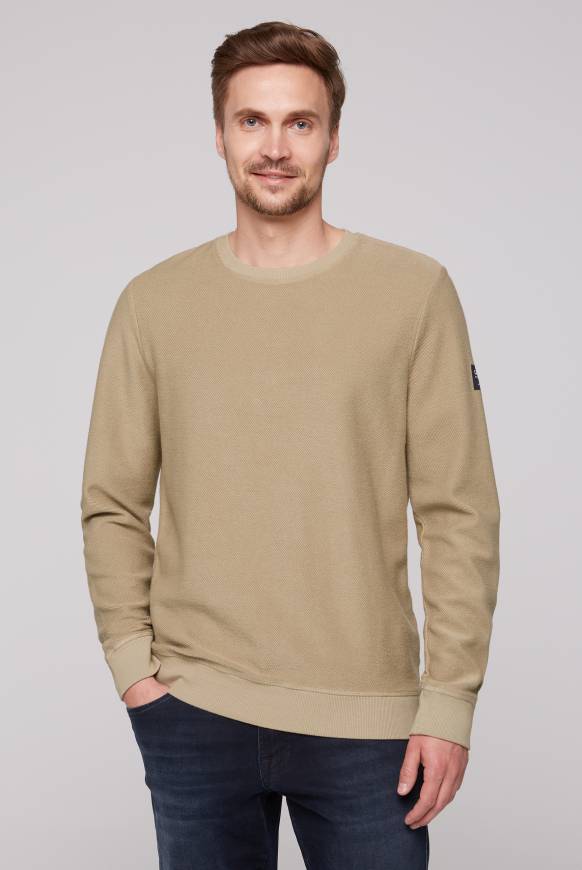 Soccx Sweatshirt Reversed mit Patch-Print tan Tiefpreis