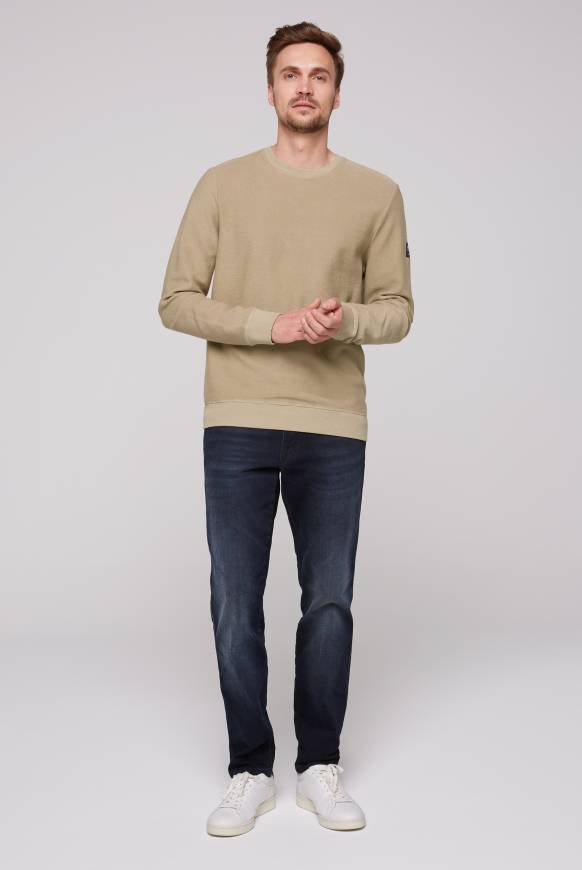 Soccx Sweatshirt Reversed mit Patch-Print tan Tiefpreis