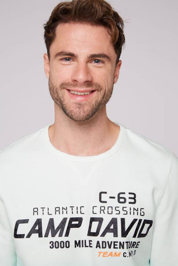 Soccx Sweatshirt Dip Dye mit Puff-Print ivory Begrenzt auf 3 Tage