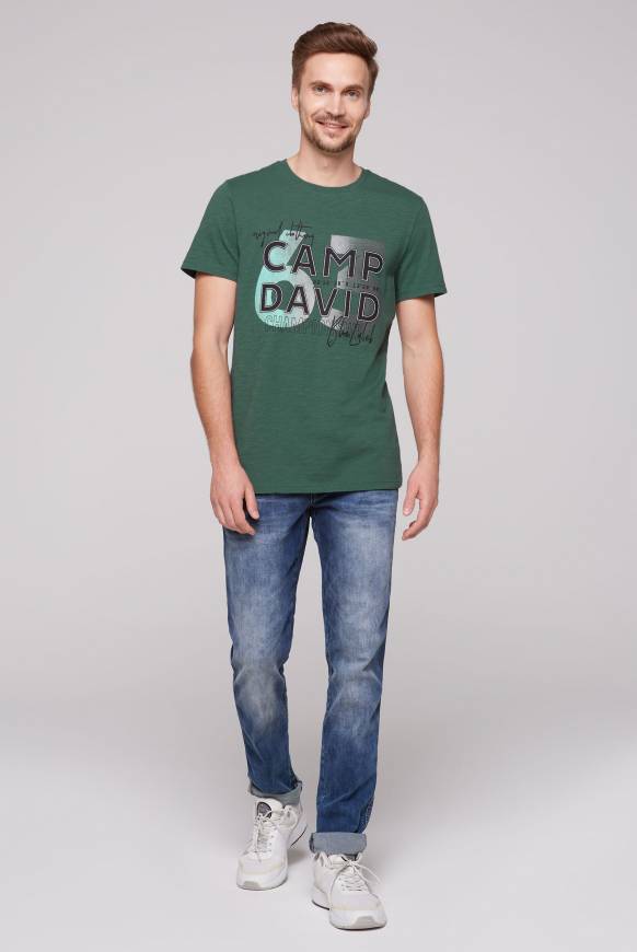 Soccx T-Shirt mit Rubber Print dark green 2025