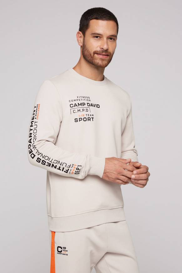 Soccx Sweatshirt mit Label Prints shell Schlussverkauf