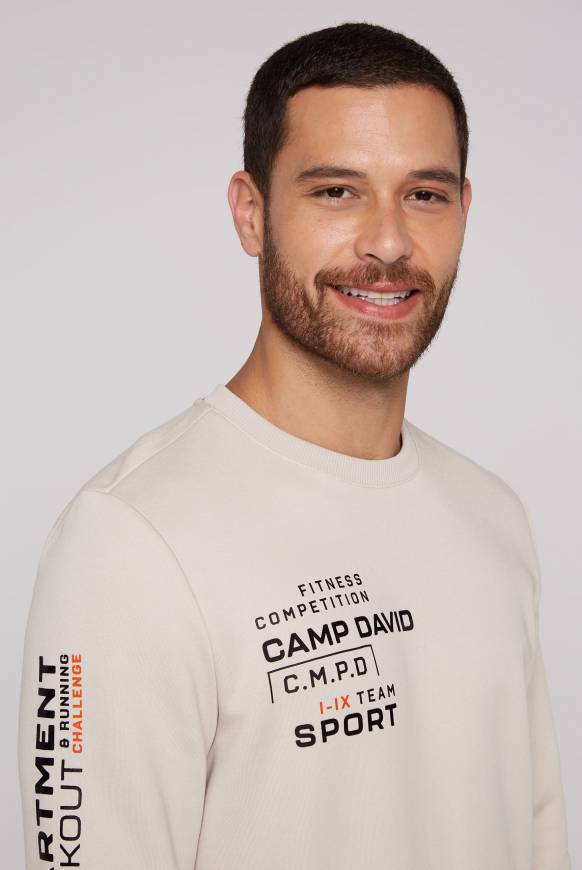 Soccx Sweatshirt mit Label Prints shell Schlussverkauf