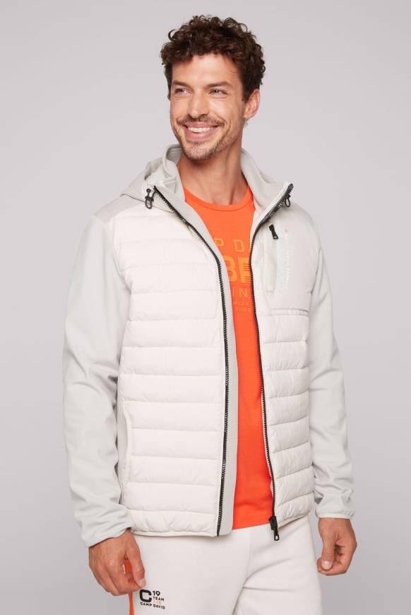 Soccx Softshelljacke im Materialmix mit Kapuze shell Sonderangebot