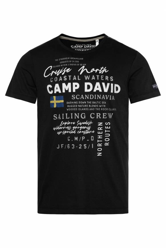 Soccx T-Shirt mit Print Artwork black Black Friday