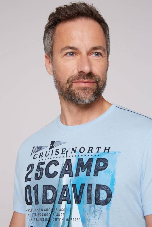 Soccx T-Shirt mit Photoprint summer blue Cyber Monday