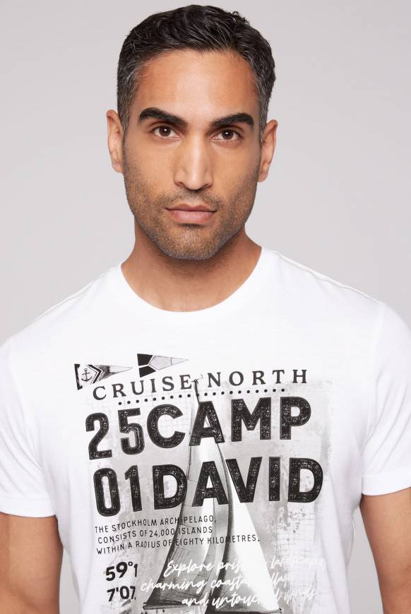 Soccx T-Shirt mit Photoprint opticwhite Osterangebot
