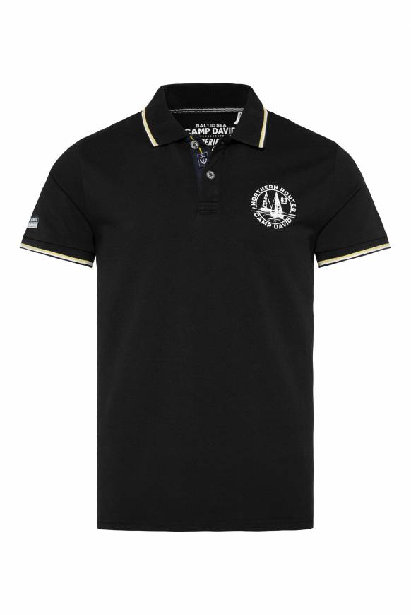 Soccx Pikee-Polo mit Tipping-Effekten black Top Angebot