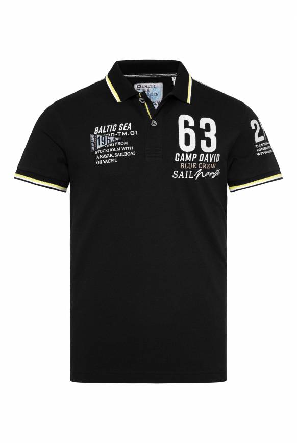 Soccx Kurzarmpolo Pikee mit Logo Artworks black Exklusive Angebote