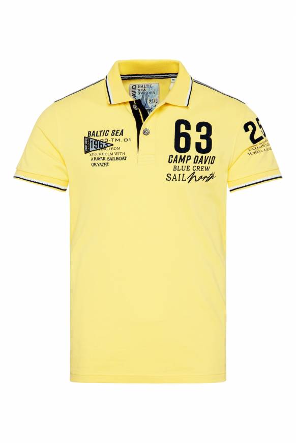 Soccx Kurzarmpolo Pikee mit Logo Artworks light lime Neuheiten