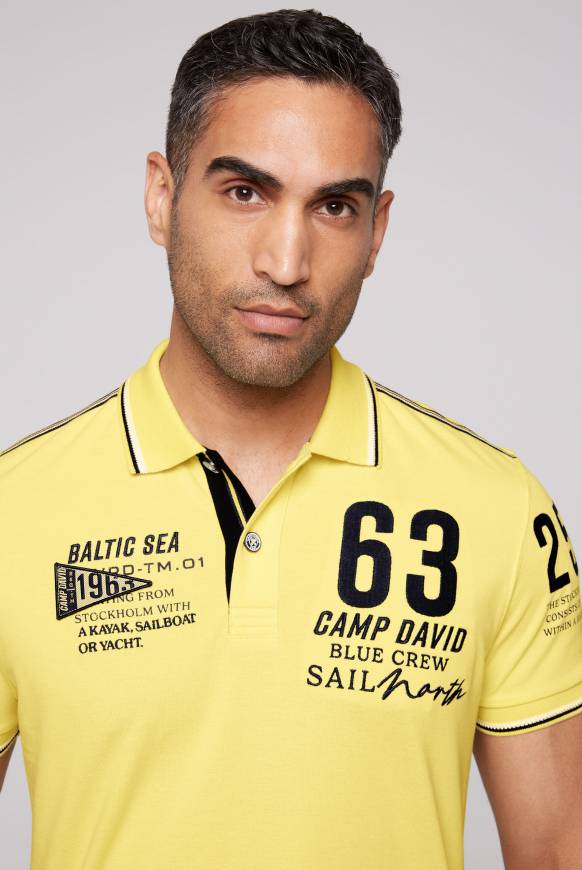 Soccx Kurzarmpolo Pikee mit Logo Artworks light lime Neuheiten
