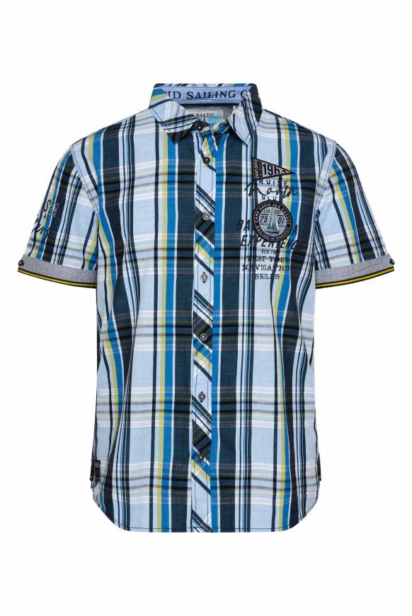 Soccx Karohemd mit kleineren Artworks summer blue Bestseller