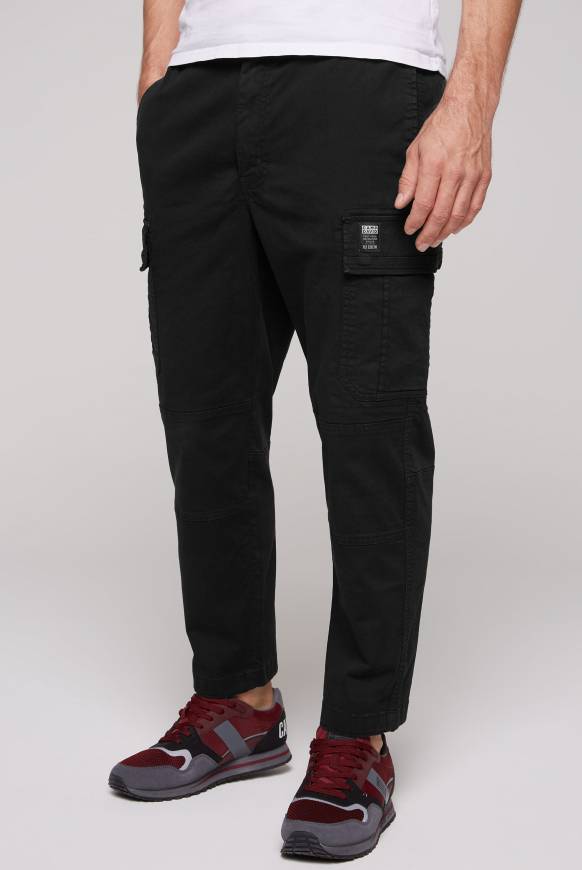 Soccx Cargohose mit Klappentaschen black Tägliche Deals