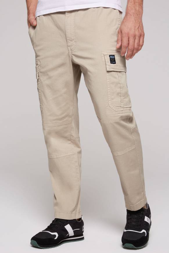 Soccx Cargohose mit Klappentaschen neutral beige Sonderangebote