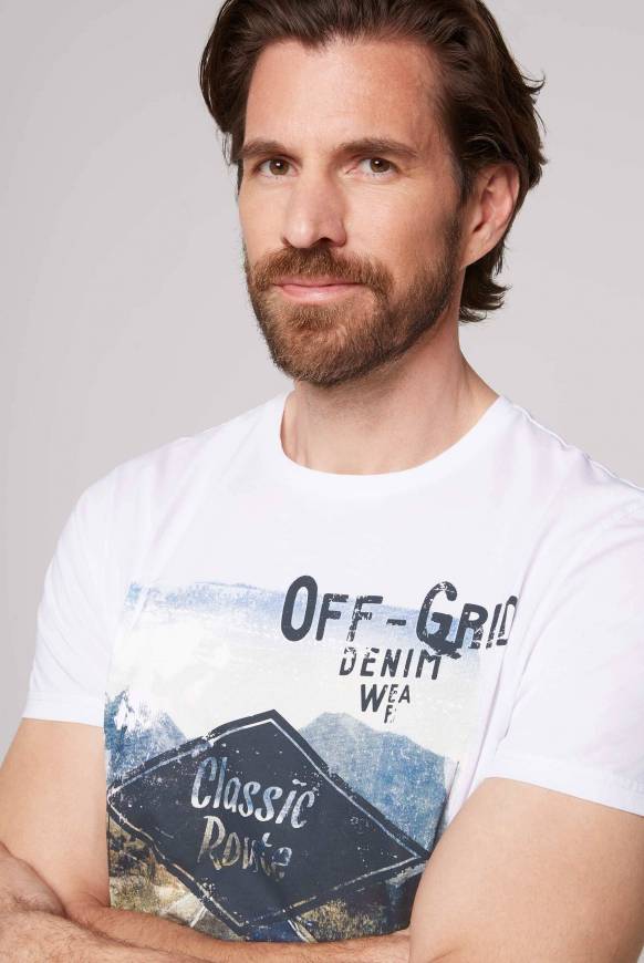 Soccx T-Shirt mit Photoprint opticwhite Online