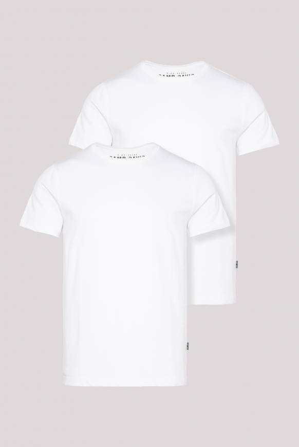 Soccx Basic T-Shirt Rundhals 2er-Pack opticwhite Versandkostenfrei