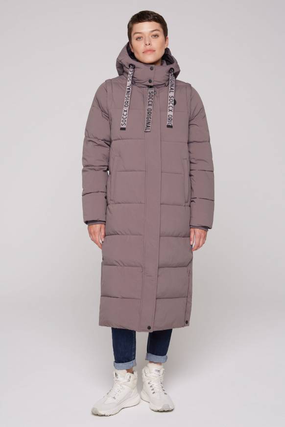 Soccx 2-in-1 Puffer Coat und Weste brown Neueste Mode