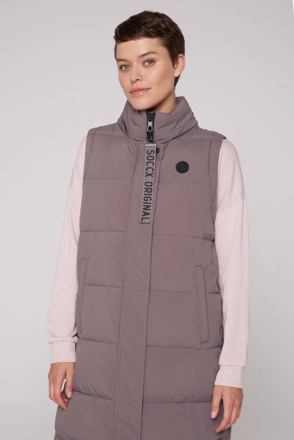 Soccx 2-in-1 Puffer Coat und Weste brown Neueste Mode
