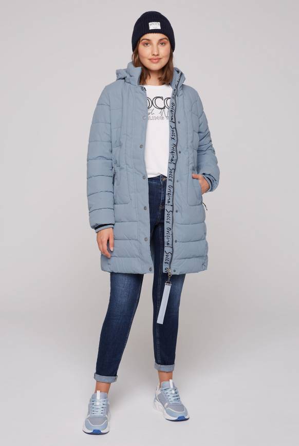 Soccx Peached Parka mit abtrennbarer Kapuze cool grey Nur noch ein Tag übrig